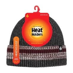 Mens Turnover Cuff Winter Knitted Striped Thermal Beanie -Outdoor Equipment Store kc52e8b109eeb1c80065e7312ad213b35