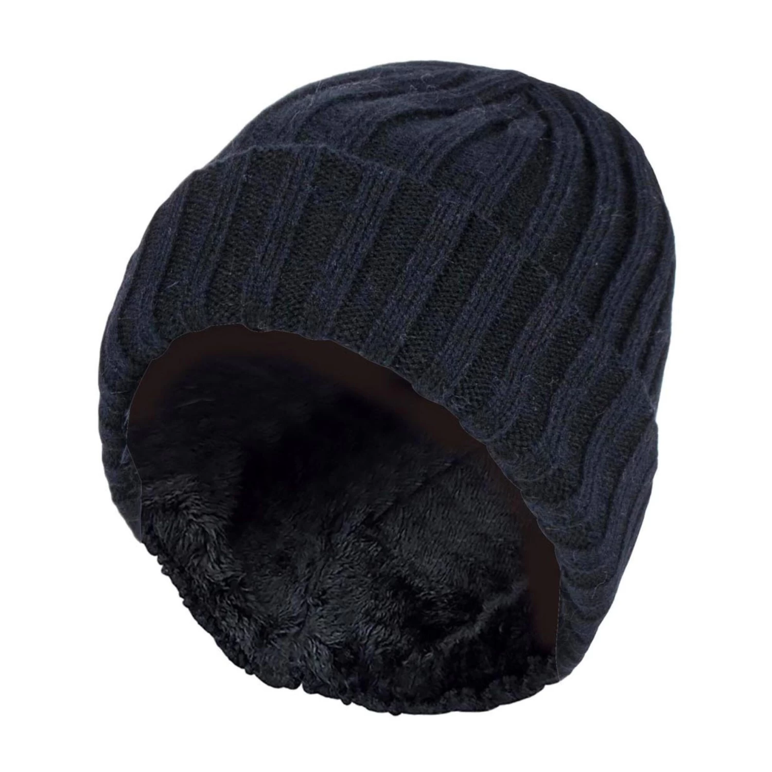 Boys Every Day Casual Wear Ribbed Turnover Winter Hat For Kids 1 Boys Every Day Casual Wear Ribbed Turnover Winter Hat For Kids
