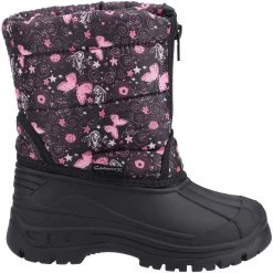 Cotswold Childrens/Kids Iceberg Butterfly Snow Boots (Pink/Black) -Outdoor Equipment Store kcc77e6ce4969a8d8d56a797a43b7d6e9