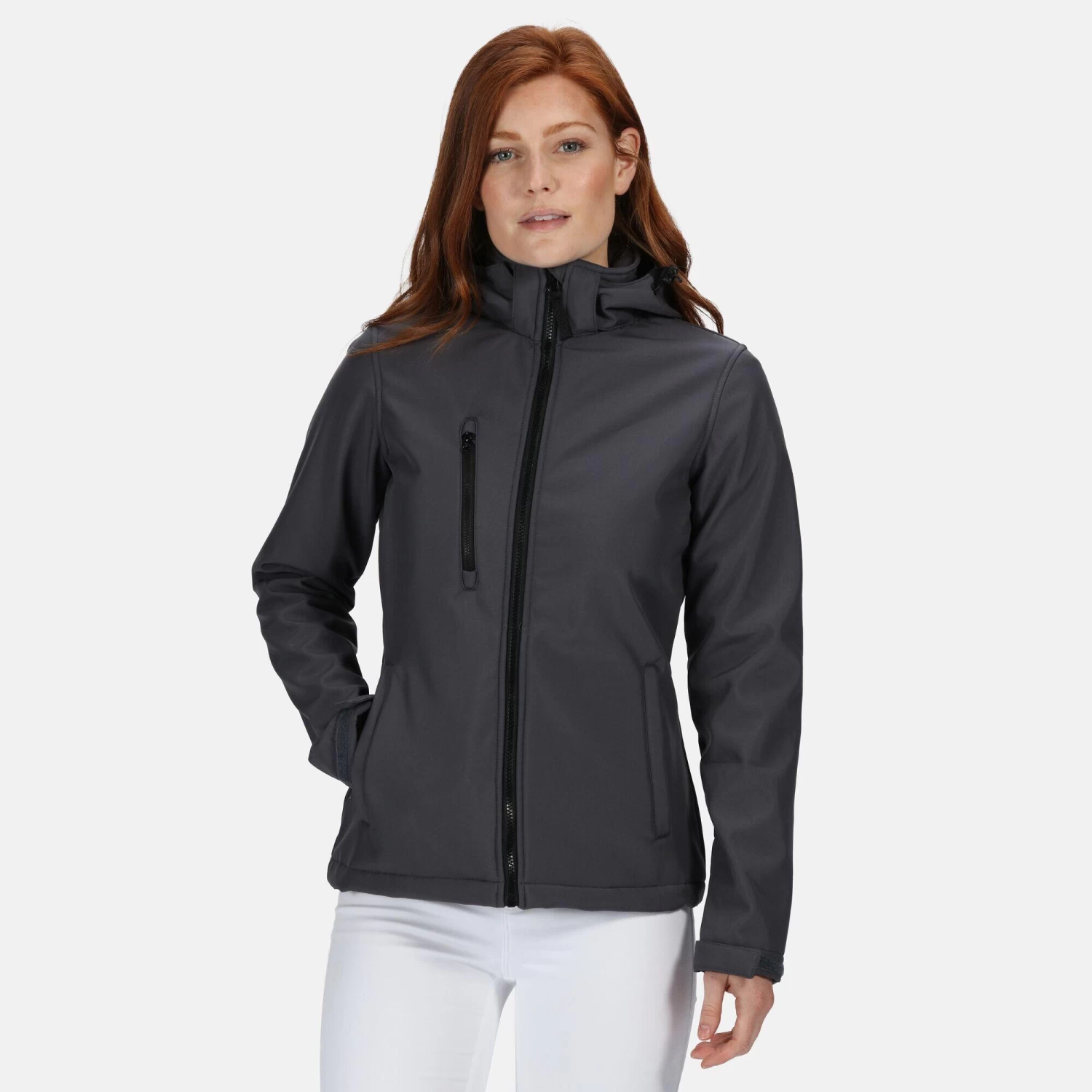 Regatta Womens/Ladies Venturer 3 Layer Membrane Soft Shell Jacket (French Blue/Navy) 18 Regatta Womens/Ladies Venturer 3 Layer Membrane Soft Shell Jacket (French Blue/Navy) - Image 18