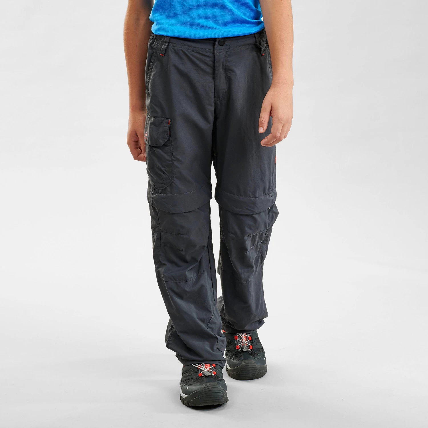 Quechua Kids’ Modular Hiking Trousers MH500 Aged 7 3 Quechua Kids’ Modular Hiking Trousers MH500 Aged 7 - Image 3