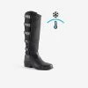 KERBL Adult Horse Riding Warm Long Rip-Tab Boots - Black