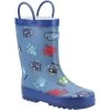 Cotswold Childrens/Kids Puddle Robot Wellington Boots (Blue)