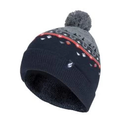 Mens Thin Knit Fleece Lined Pom Pom Hat | Patterned | For Winter -Outdoor Equipment Store kdf6d223085eeea0a7bf3f204ec986198