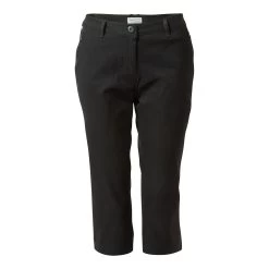 Craghoppers Womens/Ladies Kiwi Pro II Cropped Trousers (Black)