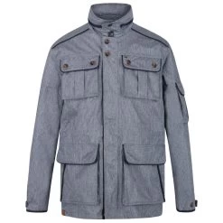 Regatta Mens Elmore Waterproof Cargo Jacket (Dark Denim)