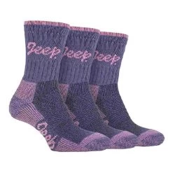 Jeep 3 Pairs Cotton Cushioned Walking Hiking Socks For Ladies -Outdoor Equipment Store ke860fed5b4872c042eaf9148f5954f59