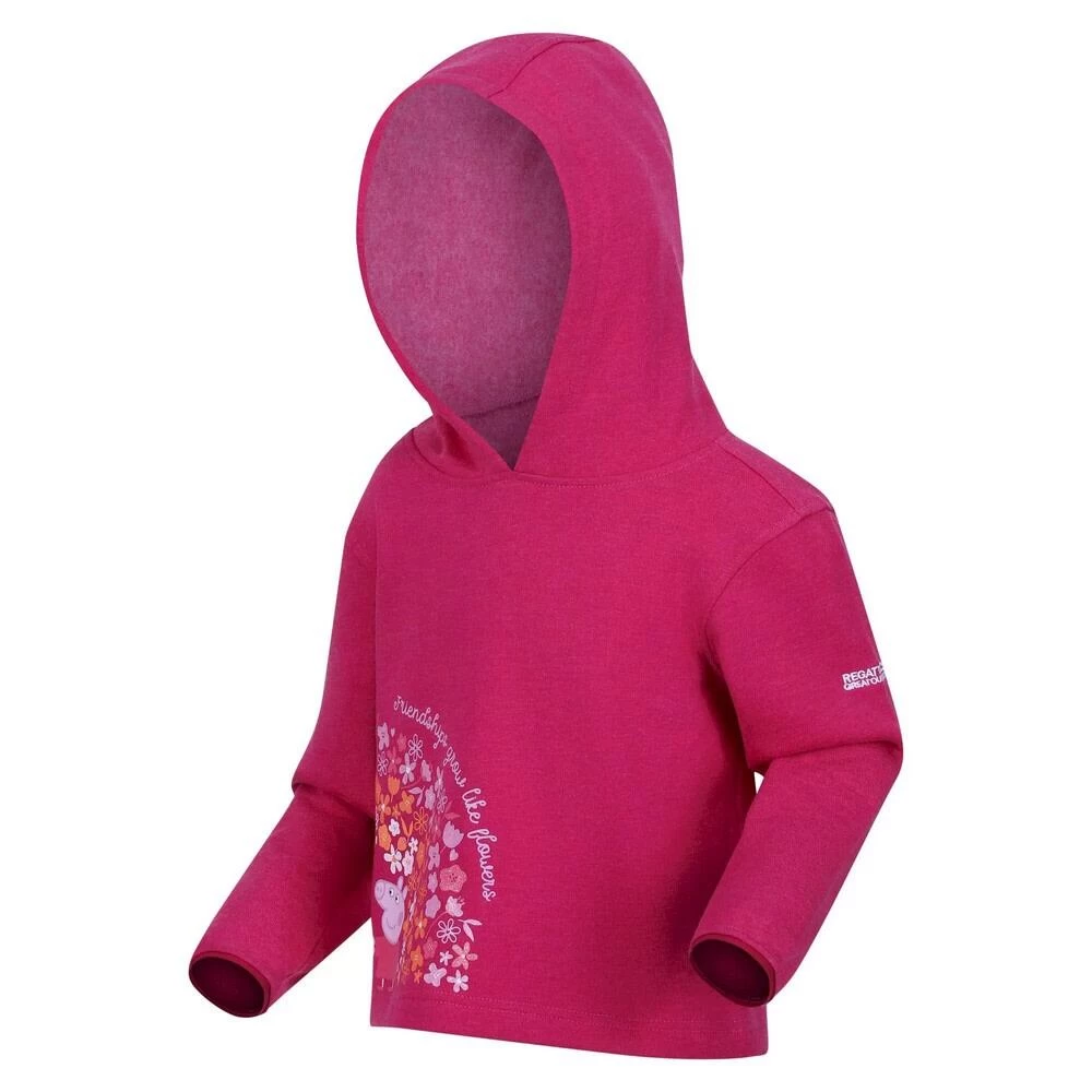 Regatta Childrens/Kids Peppa Pig Printed Hoodie (Berry Pink) 3 Regatta Childrens/Kids Peppa Pig Printed Hoodie (Berry Pink) - Image 3