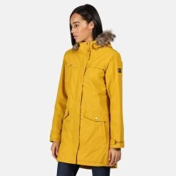 Regatta Womens/Ladies Serleena II Faux Fur Insulated Winter Parka (Mustard Seed) 8 Regatta Womens/Ladies Serleena II Faux Fur Insulated Winter Parka (Mustard Seed) -Outdoor Equipment Store kee448b9a8bba98d6b60f69e3482654b8