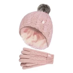 Girls Bobble Pom Pom Thermal Hat And Gloves Set 18 Girls Bobble Pom Pom Thermal Hat And Gloves Set -Outdoor Equipment Store kf4749b20056d1c1ff5cb7769bf747bb6