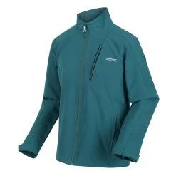 Regatta Mens Nantfeld Soft Shell Jacket (Pacific Green) -Outdoor Equipment Store kfb119308035c46f64e73a6f7abe4ed3c