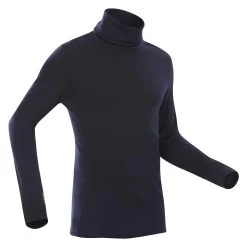 WEDZE Men's Ski Base Layer - BL 900 Wool High Neck